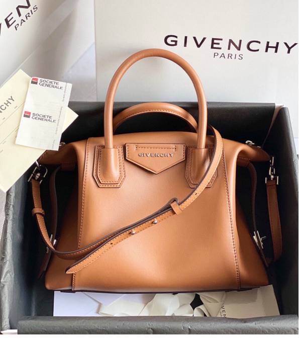 Givenchy Antigona Brown Original Plain Veins Leather 28cm Tote Bag
