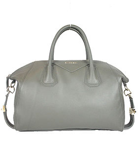 Givenchy Antigona Grey Litchi Veins Leather Large Bag