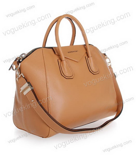 Givenchy Antigona Litchi Veins Leather Bag in Apricot-1