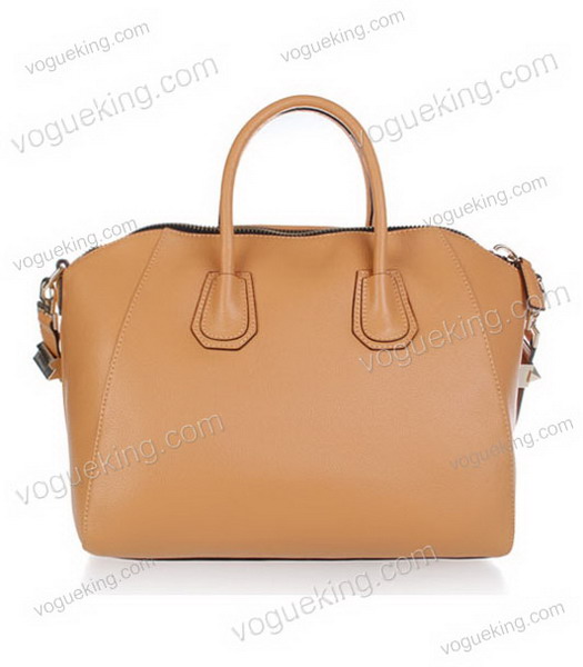 Givenchy Antigona Litchi Veins Leather Bag in Apricot-2