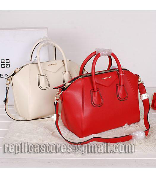 Givenchy Antigona Offwhite Leather Small Bag-7