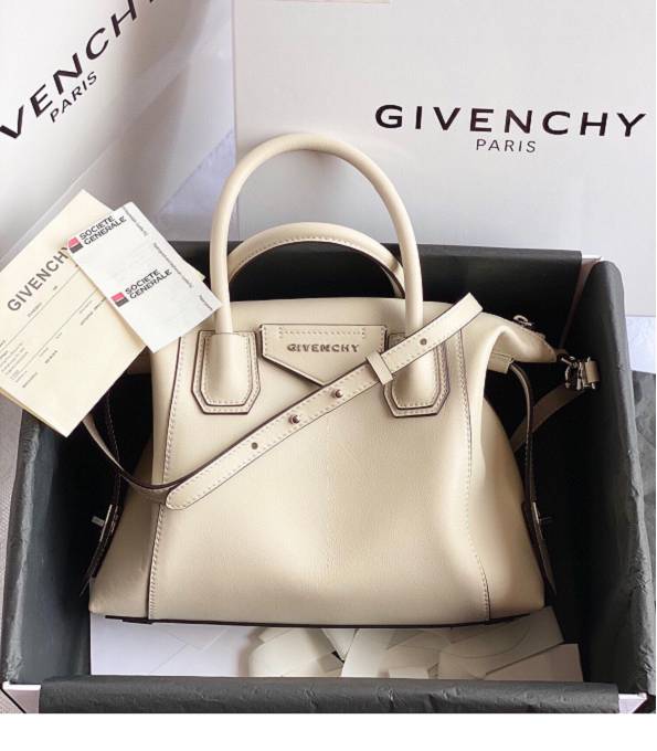 Givenchy Antigona Offwhite Original Plain Veins Leather 28cm Tote Bag
