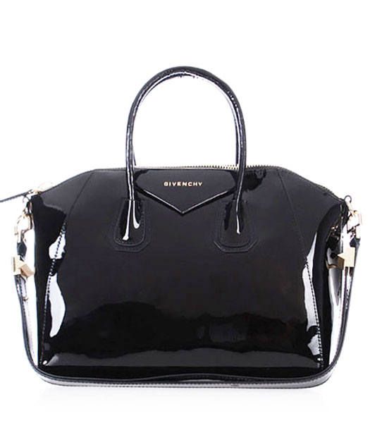 Givenchy Antigona Patent Leather Bag in Black