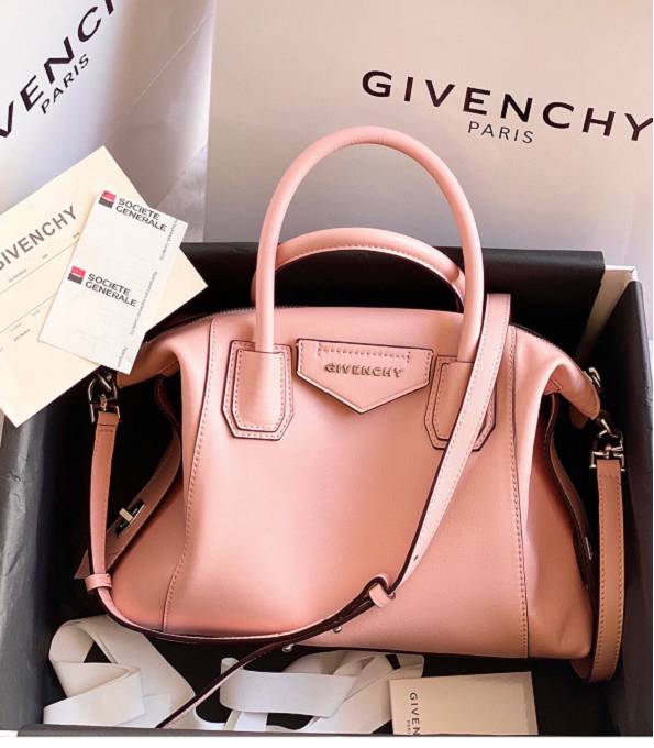 Givenchy Antigona Pink Original Plain Veins Leather 28cm Tote Bag