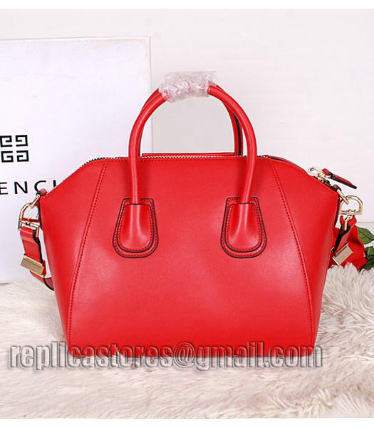 Givenchy Antigona Red Leather Small Bag-2