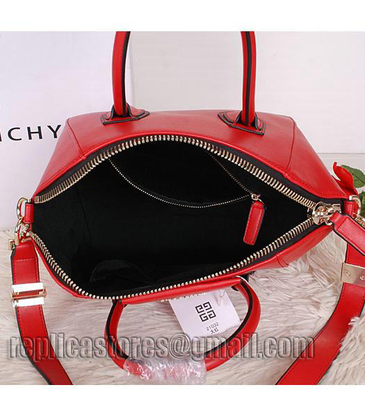 Givenchy Antigona Red Leather Small Bag-4