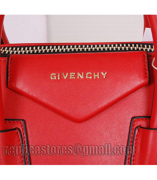 Givenchy Antigona Red Leather Small Bag-5