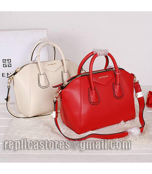 Givenchy Antigona Red Leather Small Bag-7