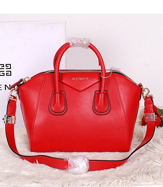 Givenchy Antigona Red Leather Small Bag