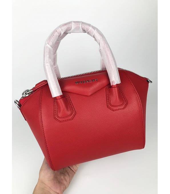 Givenchy Antigona Red Original Grained Veins Lambskin Leather 23cm Medium Tote Bag