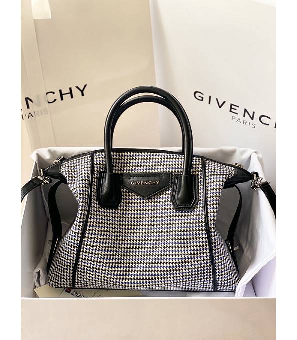 Givenchy Antigona Soft Black Canvas With Original Calfskin Leather 30cm Medium Tote Bag