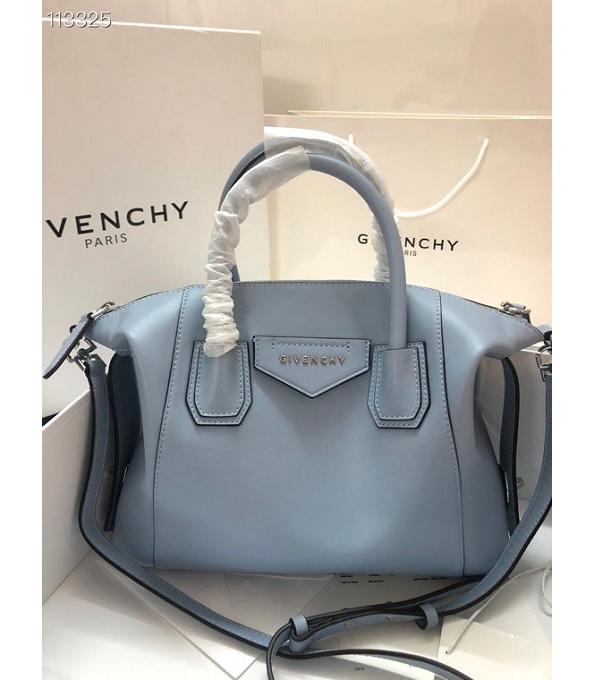 Givenchy Antigona Soft Light Blue Original Smooth Real Leather 30cm Medium Tote Bag