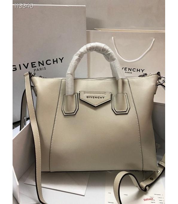 Givenchy Antigona Soft Offwhite Original Smooth Real Leather 30cm Medium Tote Bag
