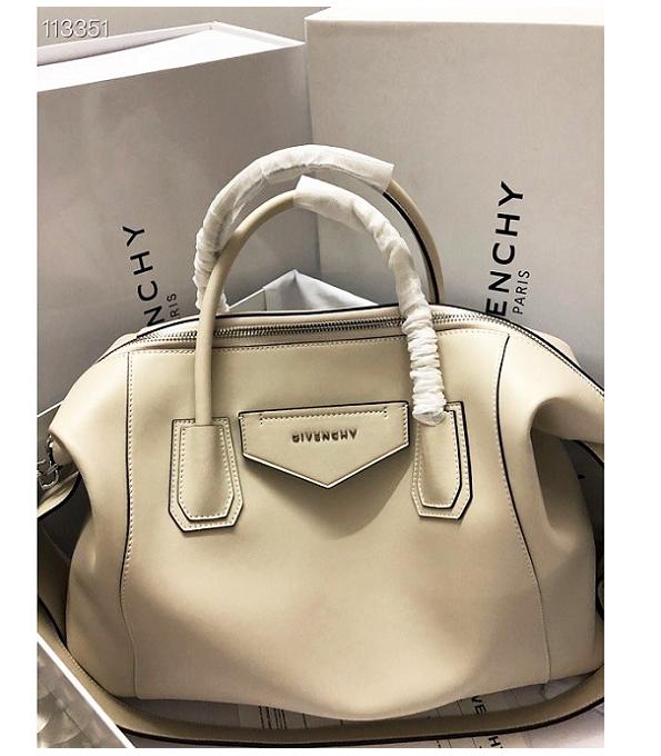 Givenchy Antigona Soft Offwhite Original Smooth Real Leather 45cm Large Tote Bag