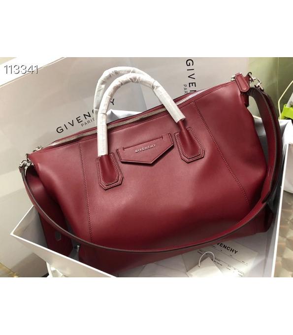 Givenchy Antigona Soft Red Original Smooth Real Leather 45cm Large Tote Bag