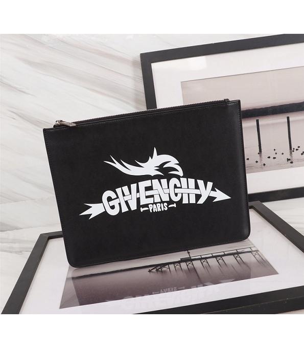 Givenchy Arrow Black Original Real Leather Zipper Pouch