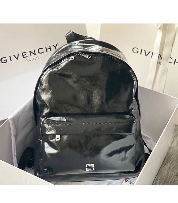 Givenchy Black Original Oil Wax Calfskin Leather Backpack
