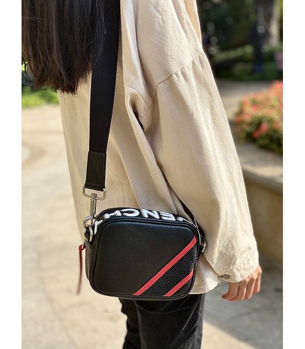 Givenchy Black/Red Original Litchi Veins Leather Camera Bag
