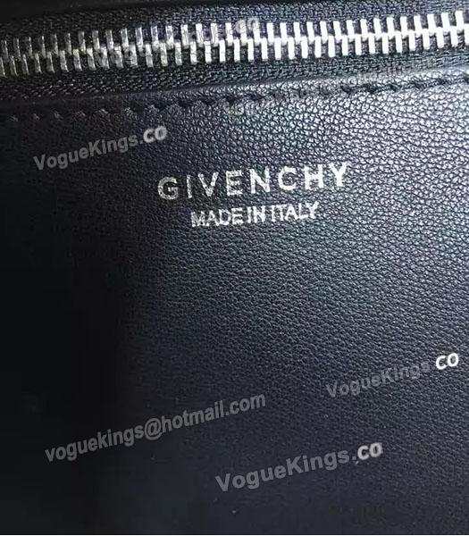 Givenchy Horizon 28cm Black Leather Croc Veins Top Handle Bag-7