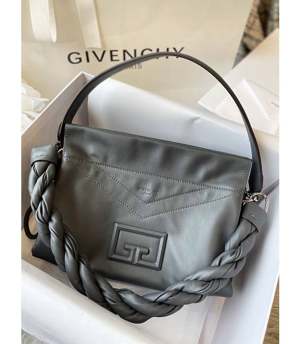Givenchy ID93 Grey Original Leather 27cm Tote Shoulder Bag