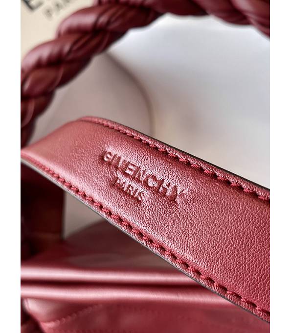 Givenchy ID93 Jujube Red Original Soft Leather Tote Shoulder Bag-5