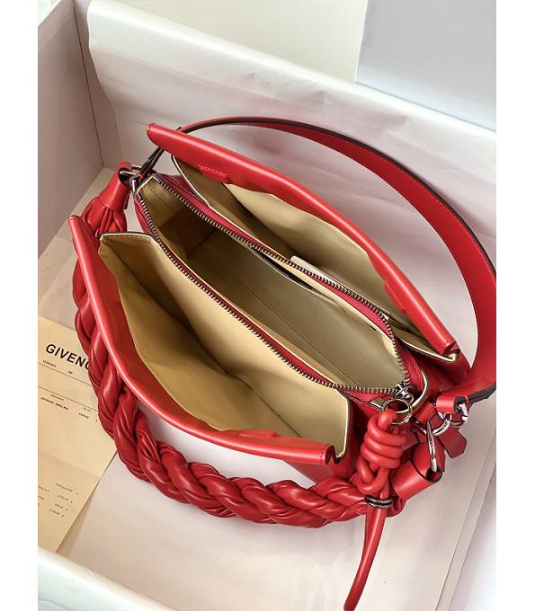 Givenchy ID93 Red Original Soft Leather Tote Shoulder Bag-7