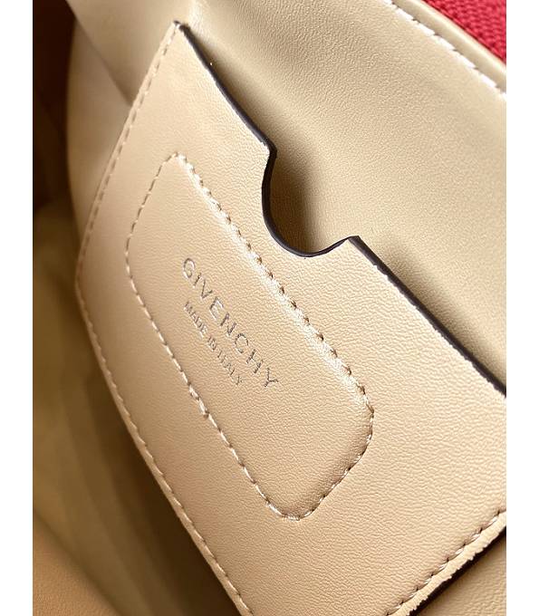 Givenchy ID93 Red Original Soft Leather Tote Shoulder Bag-8