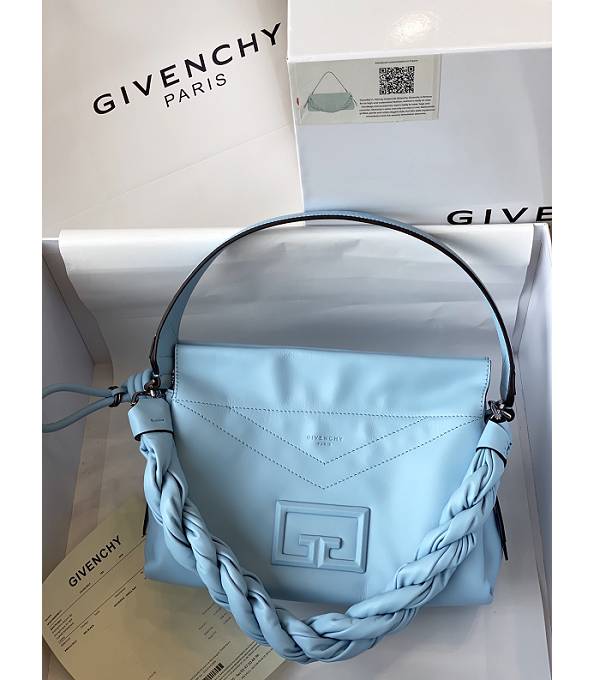 Givenchy ID93 Sky Blue Original Soft Leather Tote Shoulder Bag-8
