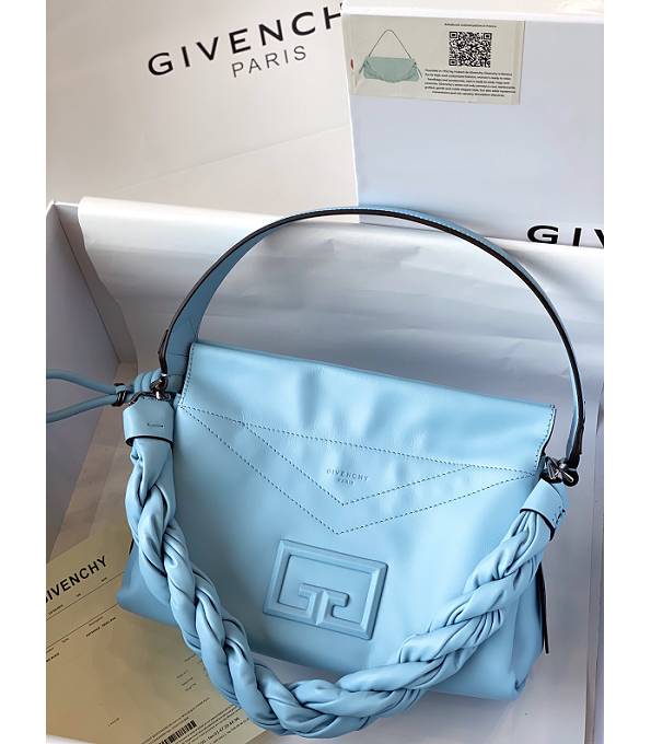 Givenchy ID93 Sky Blue Original Soft Leather Tote Shoulder Bag