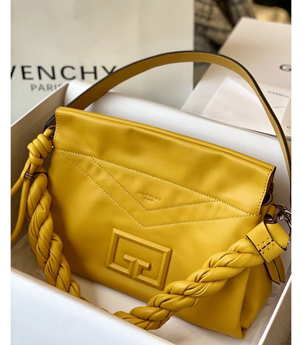 Givenchy ID93 Yellow Original Soft Leather Tote Shoulder Bag