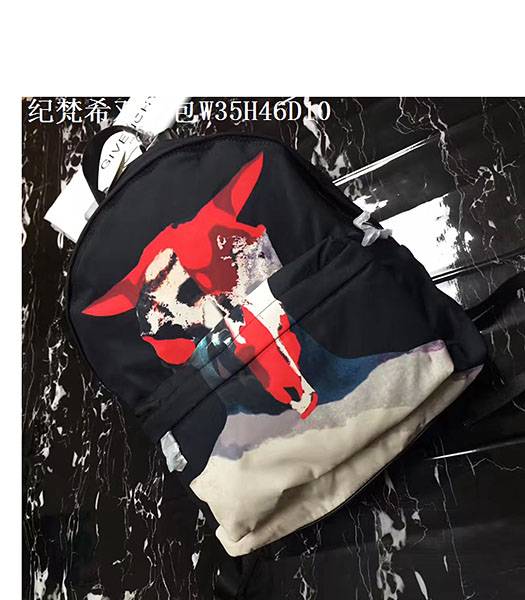 Givenchy Latest Style Oxhead Printed Backpack Black