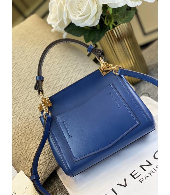 Givenchy Mystic Blue Original Calfskin Leather Mini Top Handle Shoulder Bag-1