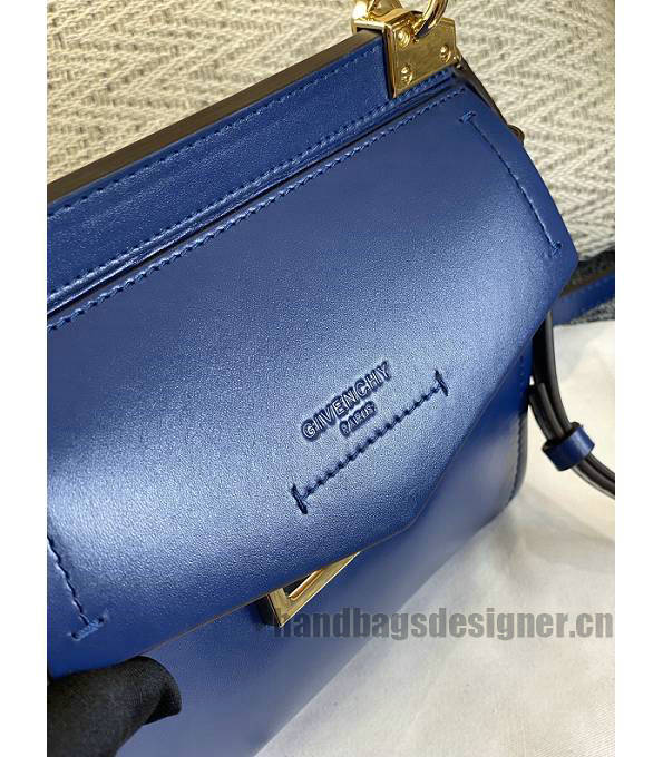 Givenchy Mystic Blue Original Calfskin Leather Mini Top Handle Shoulder Bag-4