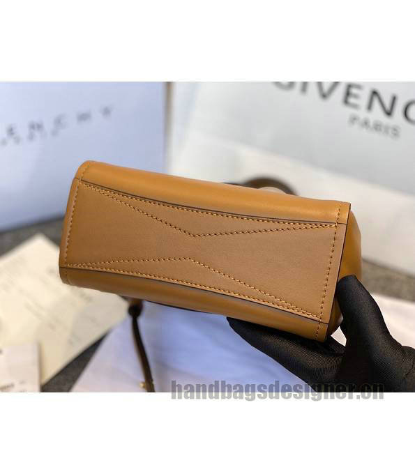 Givenchy Mystic Brown Original Calfskin Leather Mini Top Handle Shoulder Bag-4