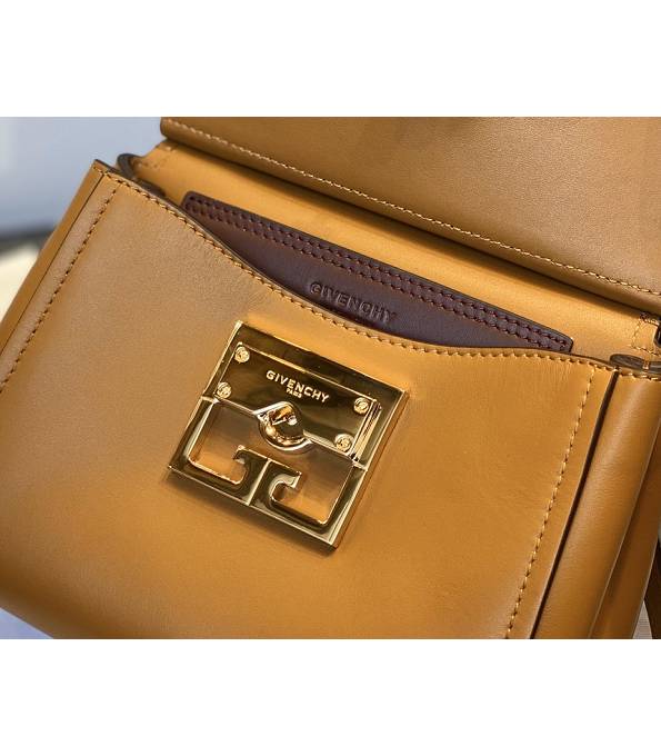 Givenchy Mystic Brown Original Calfskin Leather Mini Top Handle Shoulder Bag-6