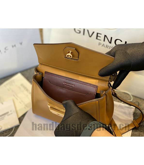Givenchy Mystic Brown Original Calfskin Leather Mini Top Handle Shoulder Bag-7