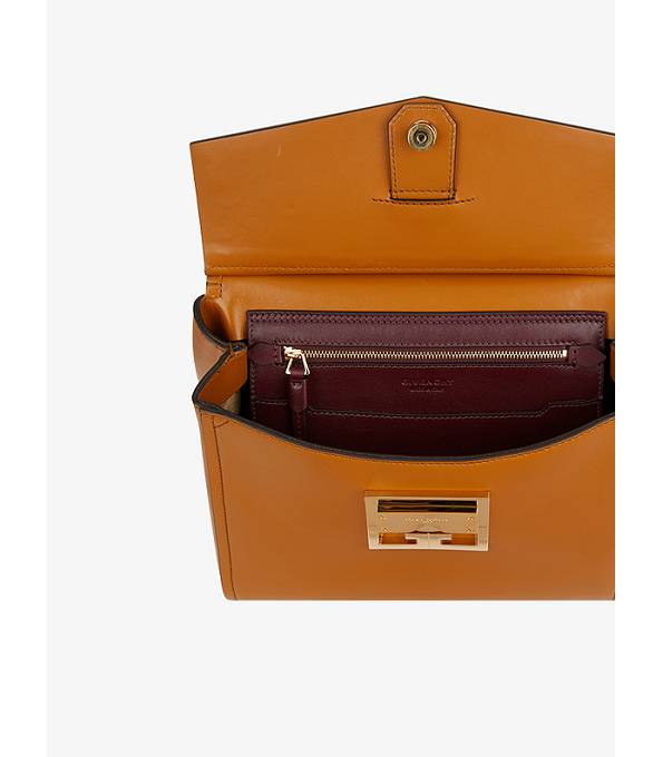 Givenchy Mystic Brown Original Calfskin Leather Small Top Handle Shoulder Bag-5