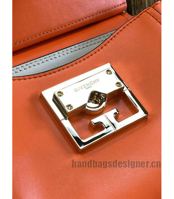 Givenchy Mystic Orange Original Calfskin Leather Mini Top Handle Shoulder Bag-4