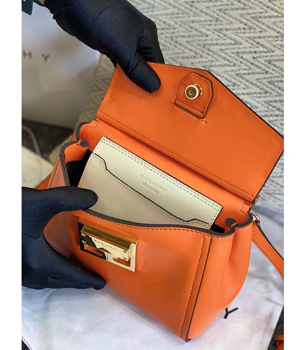 Givenchy Mystic Orange Original Calfskin Leather Mini Top Handle Shoulder Bag-6