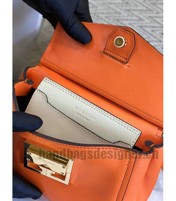 Givenchy Mystic Orange Original Calfskin Leather Mini Top Handle Shoulder Bag-7