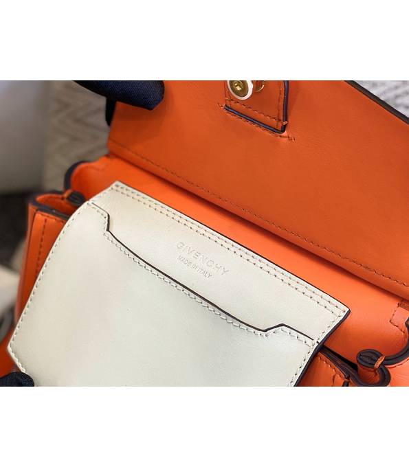 Givenchy Mystic Orange Original Calfskin Leather Mini Top Handle Shoulder Bag-8