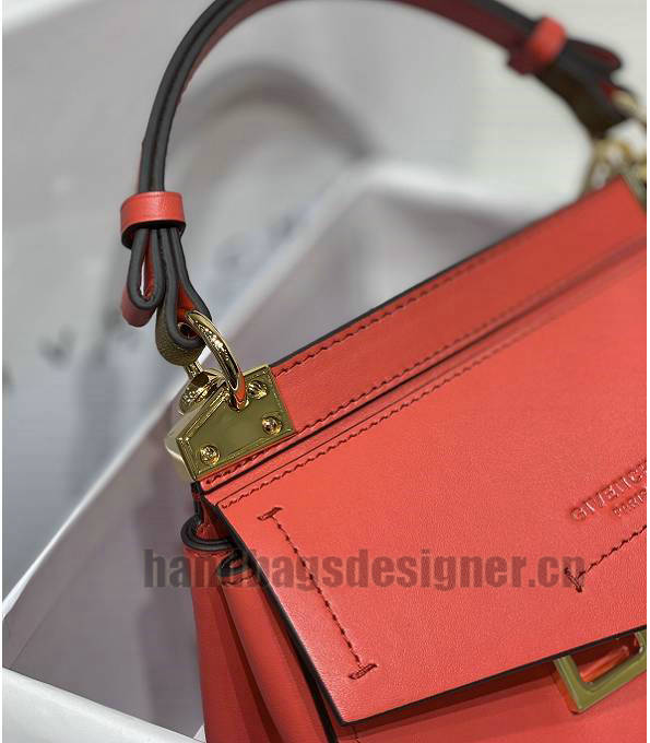 Givenchy Mystic Red Original Calfskin Leather Mini Top Handle Shoulder Bag-5