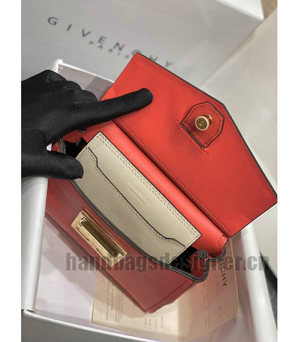 Givenchy Mystic Red Original Calfskin Leather Mini Top Handle Shoulder Bag-7