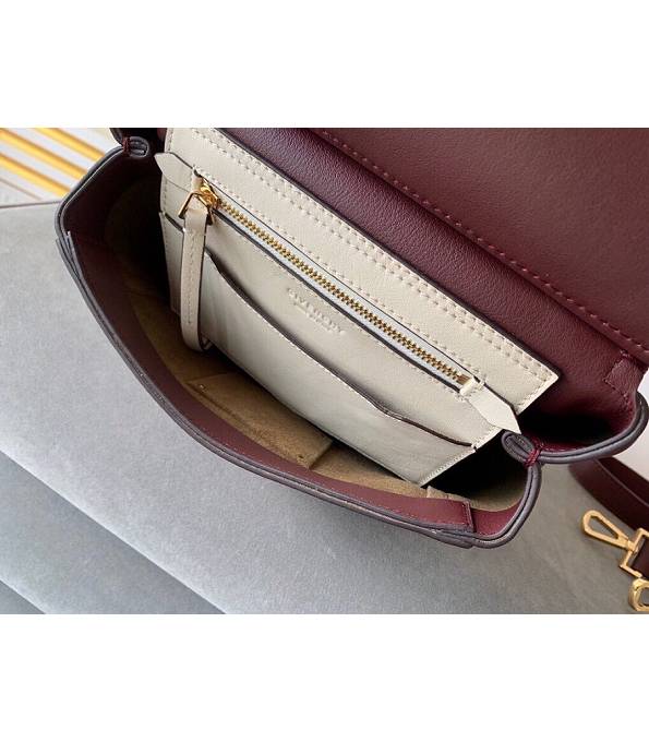 Givenchy Mystic Wine Red Original Calfskin Leather Mini Top Handle Shoulder Bag-8