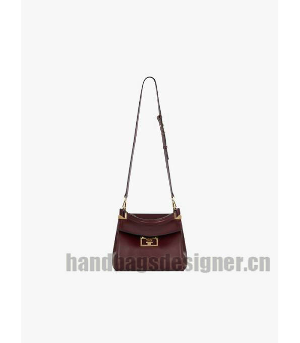 Givenchy Mystic Wine Red Original Calfskin Leather Small Top Handle Shoulder Bag-7