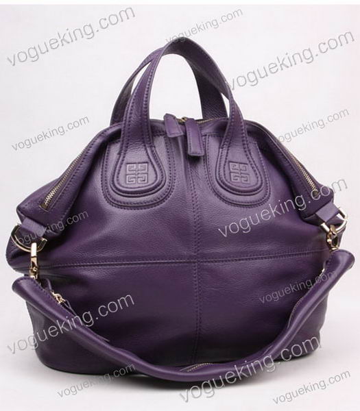 Givenchy Nightingale Medium Bag Purple Leather-1