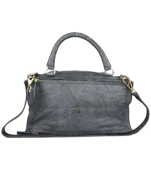 Givenchy Pandora Lambskin Leather Large Messenger Bag Grey