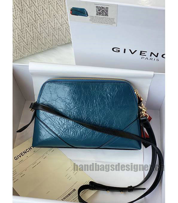 Givenchy Xbody Blue Original Oil Wax Calfskin Leather Shoulder Bag-2