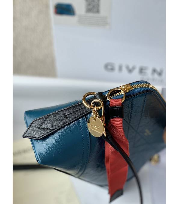 Givenchy Xbody Blue Original Oil Wax Calfskin Leather Shoulder Bag-3