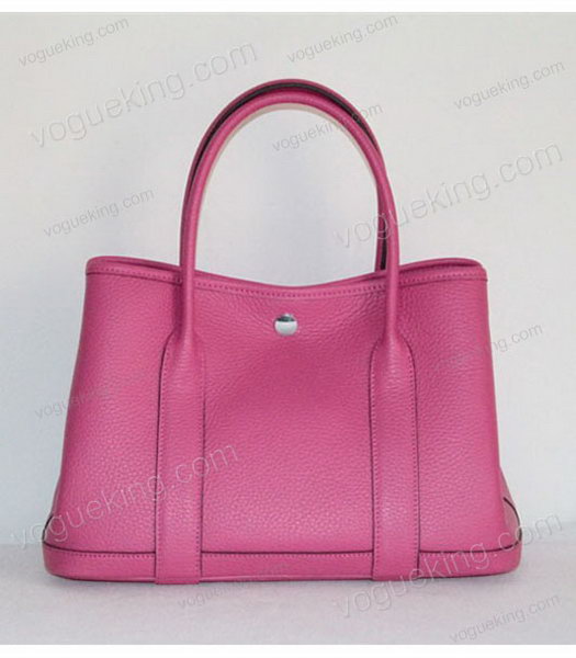 Hermes 32cm Small Garden Party Bag in Fuchsia Togo Leather-2